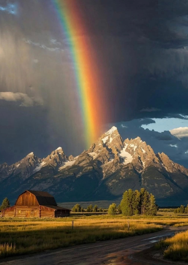 Heavenly Rainbow Canvas Prints